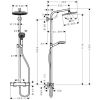 Душевая система Hansgrohe Crometta S Showerpipe 240 1jet 27267000