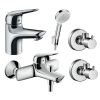 Набор смесителей для ванны Hansgrohe Novus 710242664