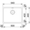 Кухонная мойка Franke Kubus KBG 110-50 125.0502.864 Шторм