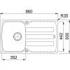 Кухонная мойка Franke Antea AZG 611-86 114.0499.190 ваниль
