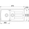 Кухонная мойка с двумя чашами Franke Antea AZG 651 114.0498.076 графит
