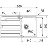 Кухонная мойка Franke Spark SKL 611-86 101.0510.065 декор