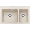 Кухонная мойка с двумя чашами Franke Fiji FIG 620-80 114.0367.673 ваниль