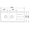 Большая кухонная мойка с двумя чашами Franke Basis BFG 621 114.0367.654 оникс