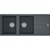 Большая кухонная мойка с двумя чашами Franke Basis BFG 621 114.0367.653 графит
