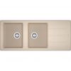 Большая кухонная мойка с двумя чашами Franke Basis BFG 621 114.0367.619 бежевый