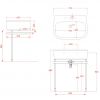 Умывальник ArtCeram Azuley 72 AZL003 03
