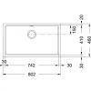 Кухонная мойка Franke Kubus KBG 110-70 125.0499.035 Шторм