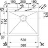 Кухонная мойка Franke Planar PPX 210-58 TL 127.0203.469 полированная
