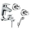 Комплект смесителей для ванны Hansgrohe Logis 710714410