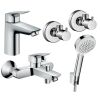 Комплект смесителей для ванны Hansgrohe Logis 711714410
