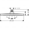 Верхний душ Hansgrohe Crometta S 240 1jet 26723000