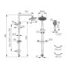 Душевая система FERRO RONDO LUX NP23