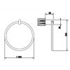 Полотенцедержатель Gessi Rettangolo 20909-149