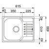 Кухонная мойка со смесителем Franke Polar PXL 611-60 101.0444.100 + Franke NAREW 35 PLUS