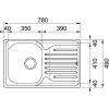Кухонная мойка со смесителем Franke Polar PXL 611-78 101.0444.131 + Franke NAREW 35 PLUS
