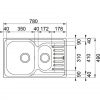 Кухонная мойка со смесителем Franke Polar PXL 651-78 101.0444.132 + Franke NAREW 35 PLUS