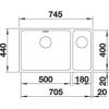 Кухонная мойка Blanco ANDANO 500/180-U 522991