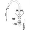 Кухонный смеситель Blanco MIDA-S 521463 Жемчужный