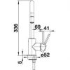 Кухонный смеситель Blanco MIDA-S 521463 Жемчужный