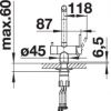 Кухонный смеситель Blanco FONTAS II 523130 Антрацит