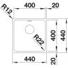 Кухонная мойка Blanco ANDANO 400-IF 522957