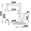 Кухонный смеситель Blanco MILI 523103 Антрацит