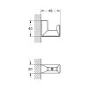 Крючок Grohe Selection Cube 40782000