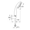 Ручной душ Grohe New Tempesta 100 27849001