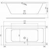 Ванна Kolo Modo 170x75 XWP1171 з ніжками