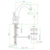 Смеситель для умывальника Fiore Margot 26ZZ0623