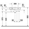 Умивальник Duravit DuraStyle 0713500009