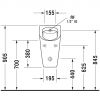 Писсуар Duravit Me by Starck 2809300007 Rimless с мушкой