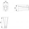 Крючок Imprese Cuthna 100280 stribro