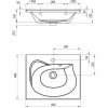 Умывальник Ravak Rosa II 600 XJ201160000 (600x490)