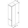 Пенал подвесной Ravak SB Rosa II 350 X000000928 береза/белый