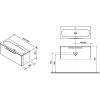 Тумба под умывальник Ravak RING SD 800 X000000768 серый