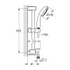 Душевой гарнитур Grohe New Tempesta 100 27600001