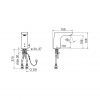 Бесконтактный смеситель для умывальника Oras Electra 6121F