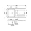 Кухонная мойка Apell Pietra Plus PTPL1002GB