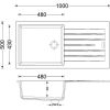 Кухонная мойка Apell Pietra Plus PTPL1001AL