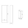 Пенал Ravak  SB Formy 460 L X000001038 белый