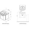 Тумба под умывальник Ravak SD Chrome 550 X000000635 белый