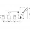 Смеситель для ванны Hansgrohe Metris S 31443000