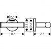 Крючок Hansgrohe Logis Universal 41725000