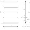 Полотенцесушитель PaladII Primo КВ127 730х500
