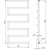Полотенцесушитель PaladII Primo КВ128 1030х500