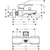 Смеситель для ванны Hansgrohe Metropol 74540000