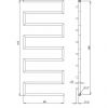 Полотенцесушитель PaladII Primo КВ130 1430x600