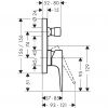 Смеситель для ванны Hansgrohe Metropol 74545000